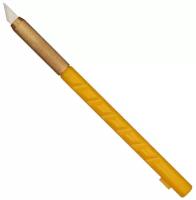 Нож канцелярский Attache Selection с перовым лезвием, цв. желтый