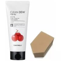 TONY MOLY Пенка для умывания (ацерола) CLEAN DEW, 180мл + спонж