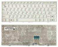 Клавиатура для нетбука Asus EEE PC 1000HAB, русская, белая с белой рамкой