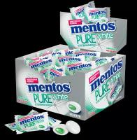 Жевательная резинка MENTOS Pure White Нежная мята, в коробке