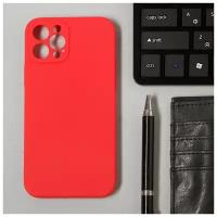 Чехлы Luazon Home Чехол LuazON для телефона iPhone 12 Pro, Soft-touch силикон, красный