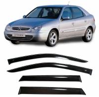 Дефлекторы боковых стекол Cobra Tuning на Citroen Xsara Hb Hatchback 5d 1997-2006 - Ветровики боковых окон для Ситроен Ксара Хб Хэтчбек 1997-2006