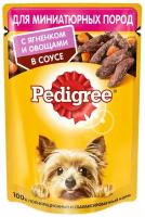 Pedigree влажный корм для взрослых собак маленьких пород c ягненком в соусе