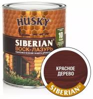 HUSKY SIBERIAN Воск-лазурь декоративно-защитный состав для древесины красное дерево (0,9л)