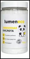 Лимонная кислота, пищевая lumeneco 750 гр. / моногидрат Е330 / Для дома / Для быта / Для кулинарии / Для косметологии в удобной банке