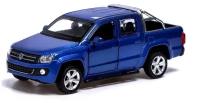 Металлический транспорт Автоград Машина металлическая VOLKSWAGEN AMAROK, 1:46, инерция, открываются двери, цвет синий