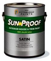 Краска акриловая латексная PPG Sun Proof Exterior House & Trim Paint 76-110 полуматовая 76-150 0.946 л