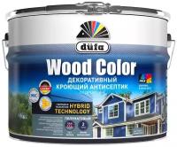 Dufa Wood Color Кроющий антисептик для деревянных фасадов (серый шелк, 0,9л)