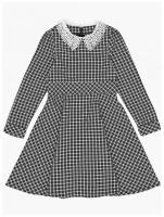 Платье для девочек Mini Maxi, модель 7331, цвет белый/синий, размер 140