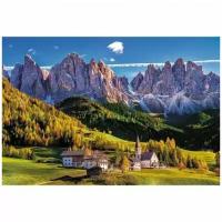 Пазл Trefl 1500 деталей: Долина Валь-ди-Фунес, Альпы, Италия