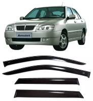 Дефлекторы боковых стекол Cobra Tuning на Chery Amulet (A15) Sedan Sd 2003-2010 - Ветровики боковых окон для Чери Амулет (А15) Сд Седан 2003-2010