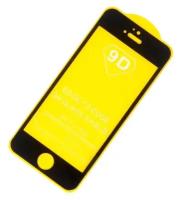 Защитное стекло 3D/5D/9D/11D для iPhone 5, 5S, SE, 5C, черный (без упаковки)