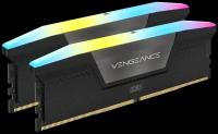 Оперативная память для компьютера 32Gb (2x16Gb) PC5-44800 5600MHz DDR5 DIMM CL36 Corsair Vengeance RGB CMH32GX5M2B5600C36K