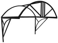Козырек над крыльцом арочный 1,5 метра. Классик Усиленный