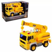 Машинка инерционная ABtoys Автокран свет/звук 1:20, 24x12x15.5 см C-00450