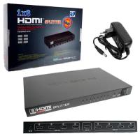HDMI Разветвитель H139 HDMI Сплиттер на 8 выходов Делитель HDMI-сигнала (1 вход HDMI - 8 выходов HDMI)