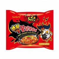 Лапша быстрого приготовления Samyang курица острая 2х Spicy (брикет), 140 г