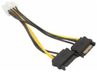 Разветвитель питания Cablexpert CC-PSU-83, 2xSATA->PCI-Express 8pin, для подключения в/к PCI-Е (8pin) к б/п ATX