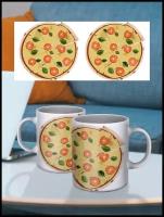 Кружка с принтом Пицца С пиццей Кружка с рисунком кружка в подарок кружка для чая