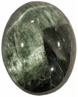 Кабошон Актинолит, природный, 35х28х8 мм, вес камня 13 грамм