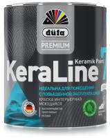 Краска для стен и потолков моющаяся Dufa Premium KeraLine Keramik Paint 7 матовая белая база 1 0,9 л