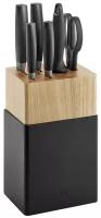 Набор кухонных ножей ZWILLING Now S, 54532-007, цвет черный, 7 предметов, с подставкой для ножей
