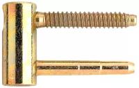 Дверная петля OTLAV 495 диаметр14мм (часть полотна), штыревая, покрытие желтым цинком
