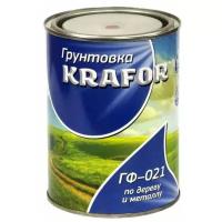 Грунтовка Krafor ГФ-021, 0.8 кг, красно-коричневый