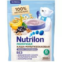 Каша Nutrilon (Nutricia) молочная мультизлаковая с бананом и смородиной, с 6 месяцев, 200 г