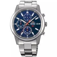 Наручные часы ORIENT Quartz KU00002D, серебряный, синий