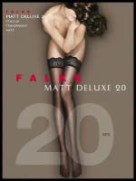 Чулки Falke Matt Deluxe, 20 den, размер 2, черный, бежевый