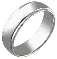 Обручальное кольцо из серебра шир. 7.3 мм