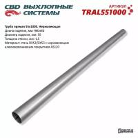 Труба прямая 55*1000 (d55, L1000) из Нерж алюм стали. CBD. TRAL551000