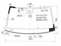 Стекло Лобовое + Дд Mercedes-Benz Glk-Class X204 08-15 XYG арт. GLK-VCS LFW/X