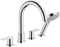 Смеситель на борт ванны с гарнитуром, Hansgrohe Vernis Shape 71459000