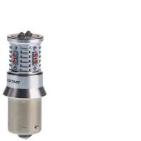 Светодиодная лампа Optima Premium P21W MINI CREE XB-D CAN RED 12V (красная) (1 лампа)