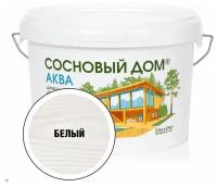 Сосновый ДОМ аква Декоративный деревозащитный антисептик белый (2,5л)