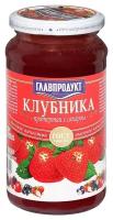 Протертая клубника Главпродукт с сахаром, банка, 550 г