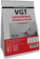 Шпатлевка VGT полимерная сухая универсальная для внутренних работ, белый, 0.5 кг