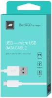 Дата-кабель USB - micro USB, 2А, 1м, белый, BoraSCO (VSP)