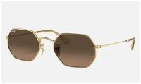 Солнцезащитные очки Ray-Ban Octagonal Classic коричневый, Размер 53mm