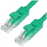 Патч-корд UTP cat.5e 1 Гбит/с RJ45 LAN CCA компьютерный кабель для интернета (GCR-LNC500) зеленый 0.5м