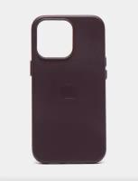 Фиолетовый Кожаный чехол Leather Case для iPhone 14 Pro Max с функцией MagSafe