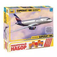 Сборная модель ZVEZDA Региональный пассажирский авиалайнер Superjet 100 (7009PN) 1:144