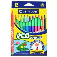 Centropen Набор фломастеров ECO Markers (2560), разноцветный, 12 шт