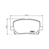 Дисковые тормозные колодки передние NISSHINBO NP1009 (4 шт.)