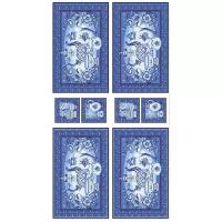 Ткань для пэчворка Peppy Лазурное чудо, панель, 60*110 см, 110 г/м2, 100% хлопок, синий