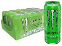 Энергетик Monster Energy Zero Cukor США/Энергетический напиток Монстер Энерджи упак. 12 шт