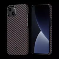 Чехол Pitaka MagEZ Case 2 для iPhone 13, черно-коричневый