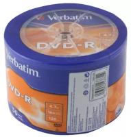 Диск Verbatim DVD-R 4,7Gb 16x AZO shrink, упаковка 50 штук